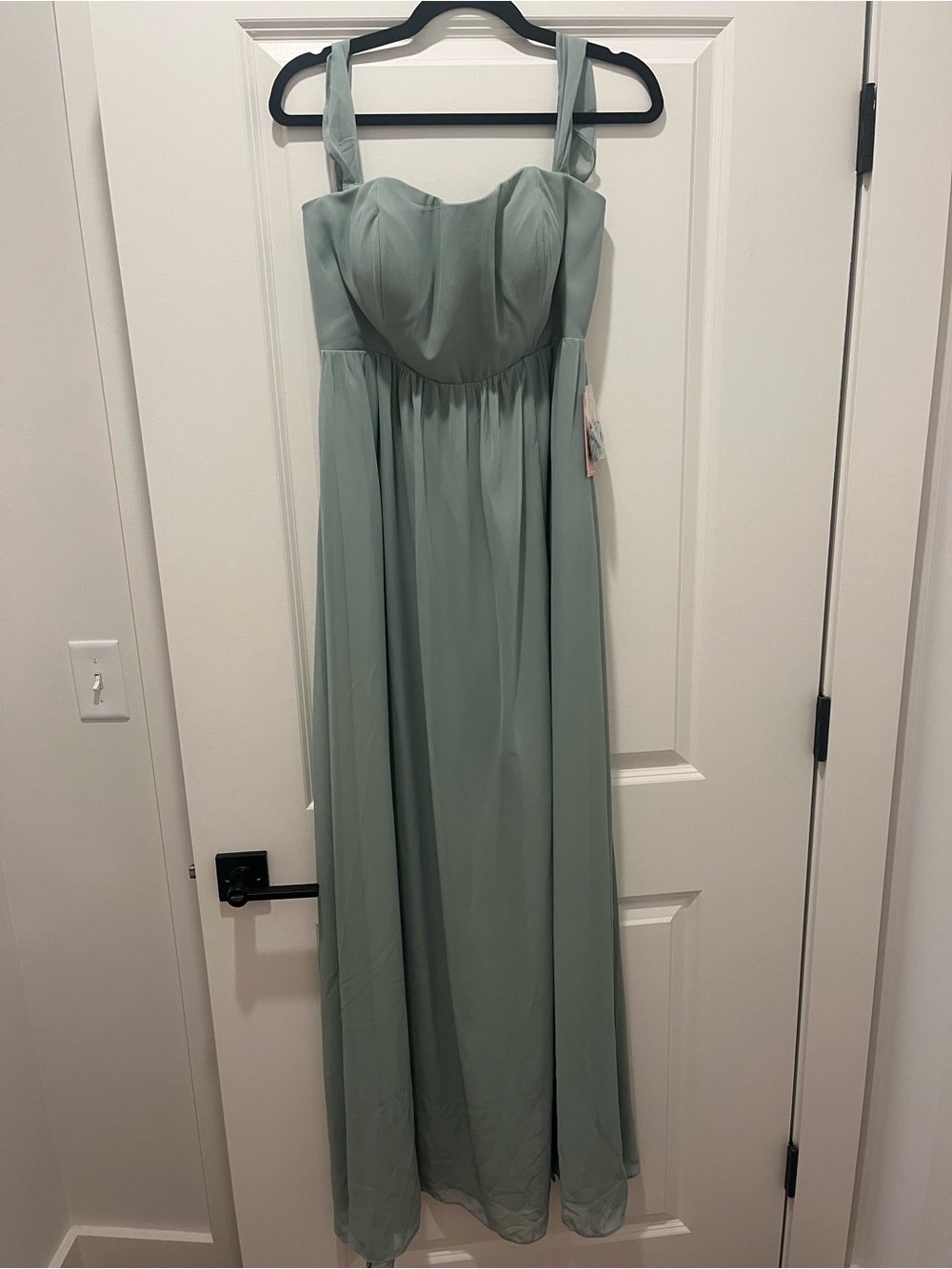 Birdy Grey Sage Green Maxi Dress with Wide Straps